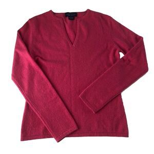 CHARTER CLUB Women’s 2-Ply Cashmere V-Neck Sweater Pink Tag Size Small